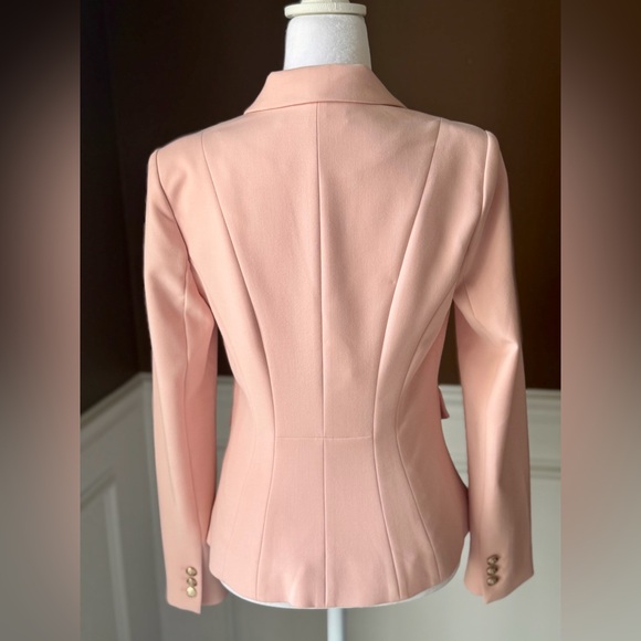 White House Black Market Bouble-Breasted Blazer Pink Size 0 - Picture 3 of 16